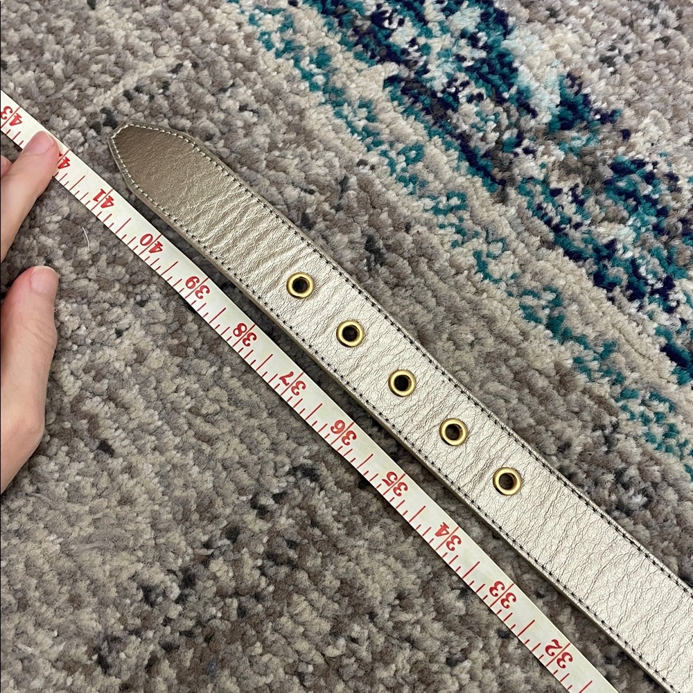 Burberry Metallic Belt London 36 90 made Italy leather - Picture 7 of 14